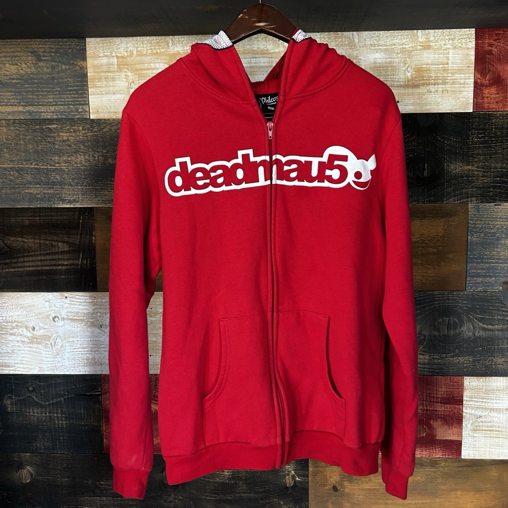 Deaou5 Deadmouse Hoodie Full Zip Face Ears Philcos Medium Merch Mens